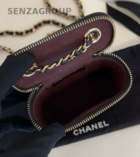CHANEL CC Chain Calfskin Shoulder bag Crossbody Black