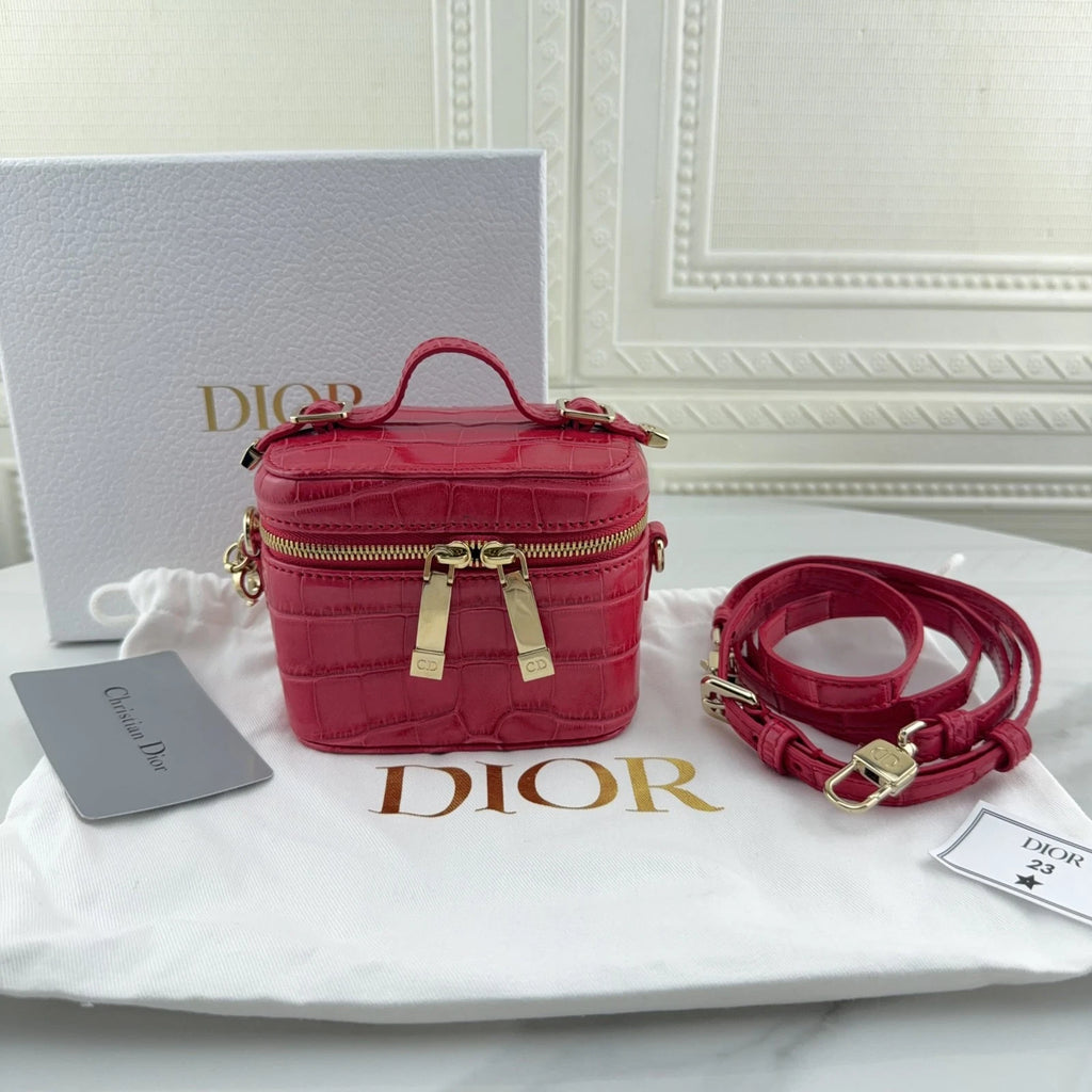 Dior Vanity Red Top Handle Excellent