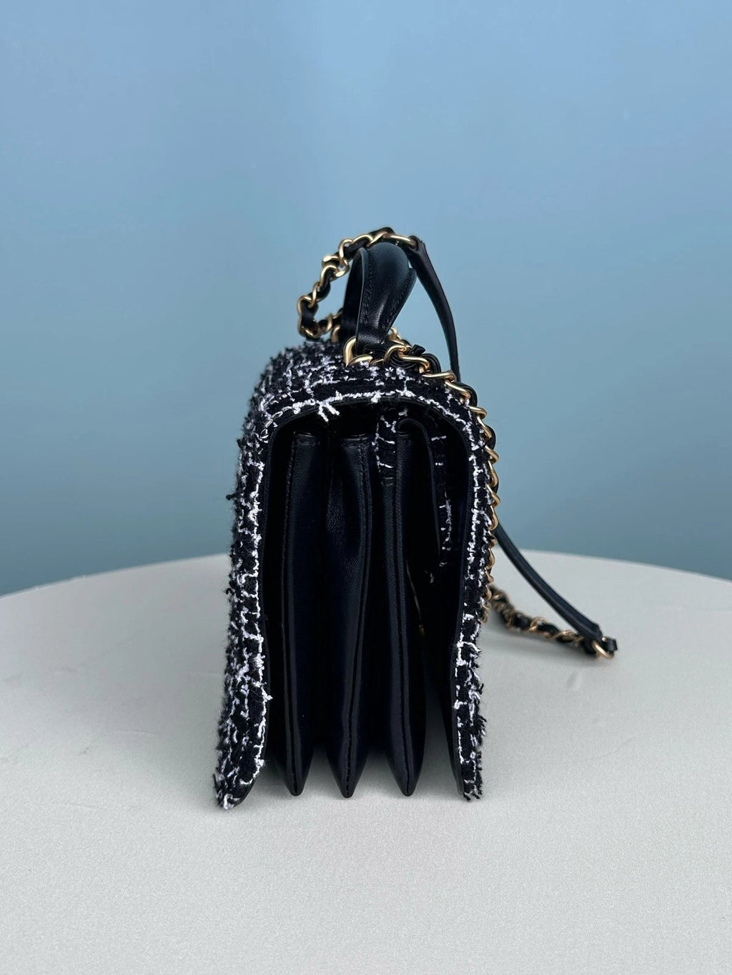 Chanel Small Business Top Handle Crossbody Bag Black Women Classic