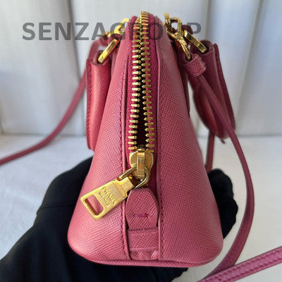 Prada Mini Saffiano Galleria Bag in Pink Gold - Classic & Fashionable