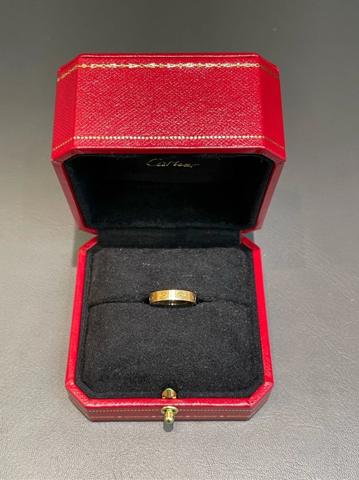 Cartier love Narrow Band Ring 18k Yellow Gold EU47/US4