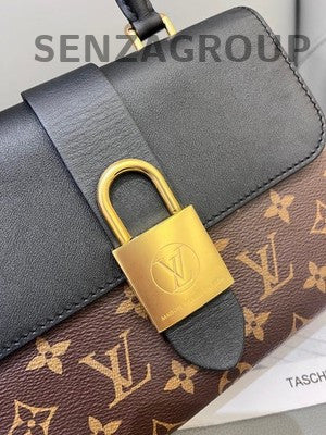 Louis Vuitton Monogram Locky BB Black Handbag Shoulder Bag Gold Hardware