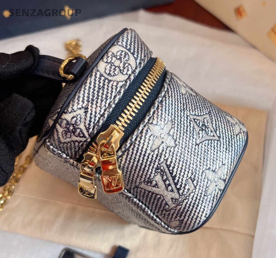 Louis Vuitton Micro Vanity Top Handle 2way Chain Shoulder Handbag Women