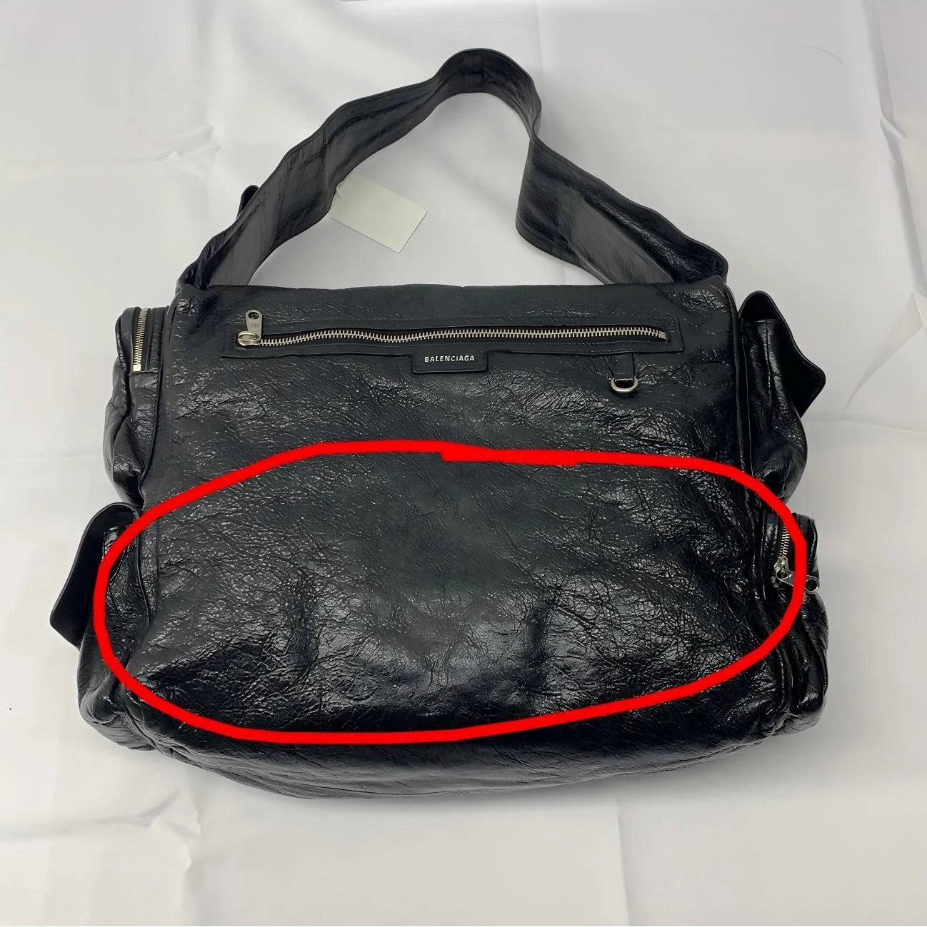 Balenciaga SUPERBUSY Logo Large Shoulder Bag For Women