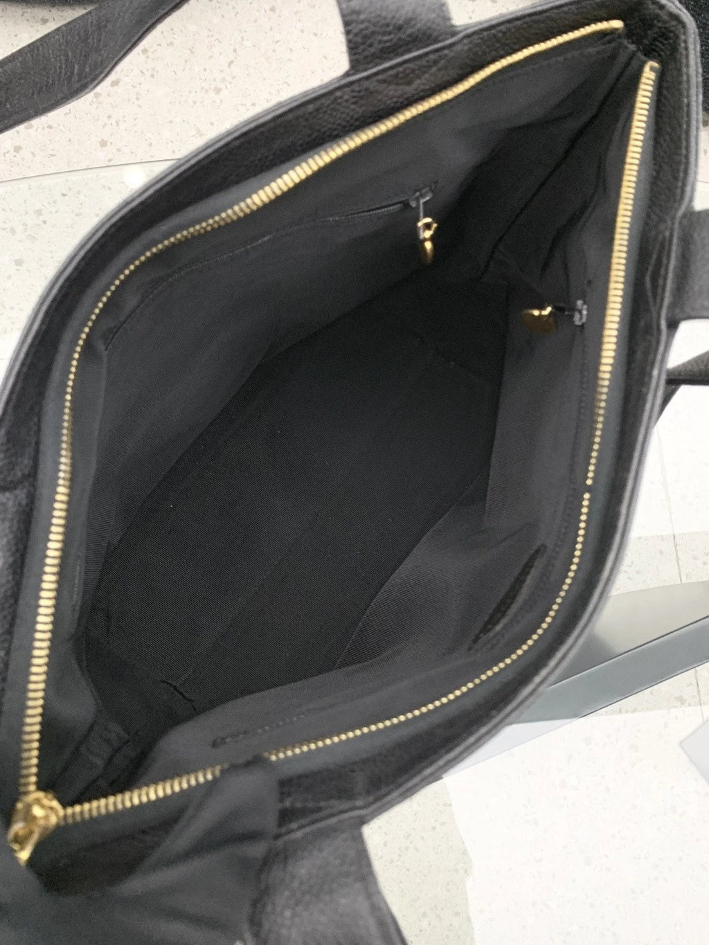 Chanel Calfskin Black Shoulder Bag Gold Hardware Women Classic S