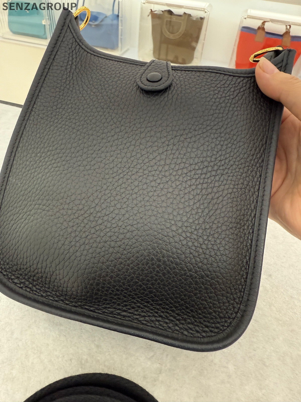 Hermès Evelyne 16 Mini Black Gold Shoulder Crossbody Bag Classic Women