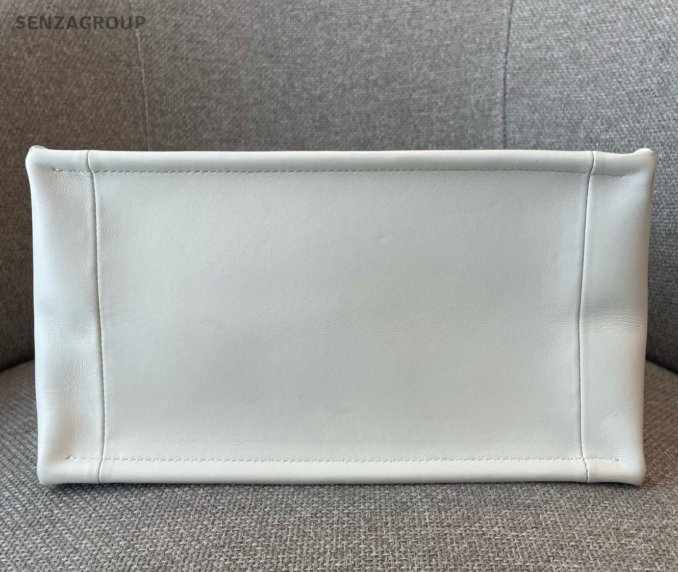 Christian Dior Book Tote PM Top Handle Bag Crossbody White Gold Women Classic