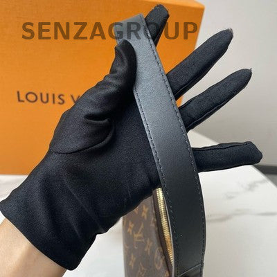 Louis Vuitton Cookie BB Monogram Chain Shoulder Bag Black Brown