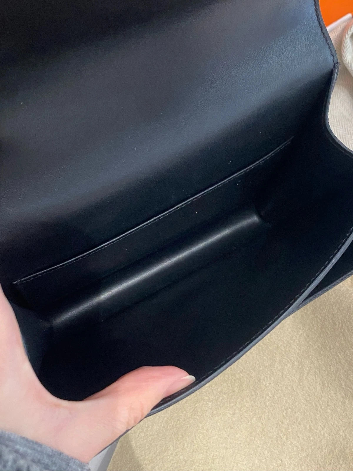 Hermes Constance Mini Black Epsom Leather Crossbody Bag For Women