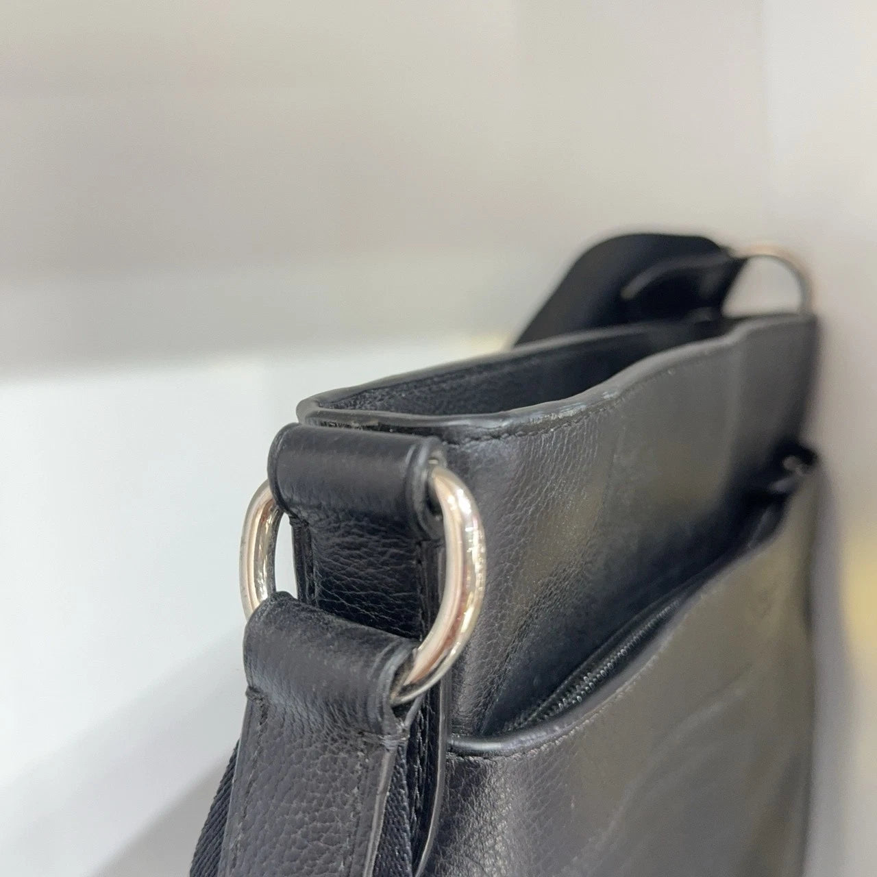 Coach Black Leather Shoulder Crossbody Bag For Women