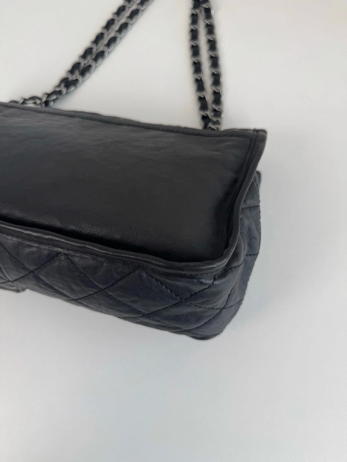 Chanel Airport Series Double Pocket Shoulder Bag Daily Crossbody Tote Black
