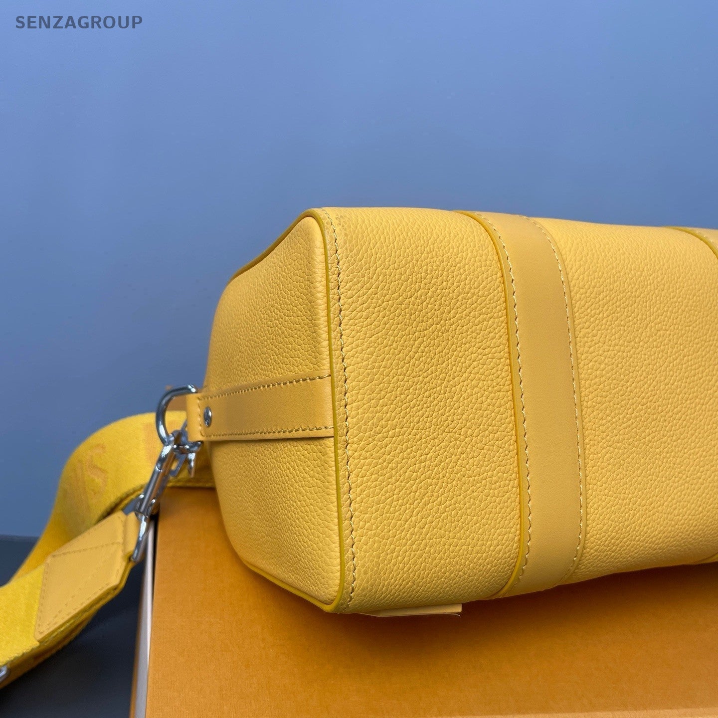Louis Vuitton City keepall Aerogram Leather Shoulder bag Turmeric yellow