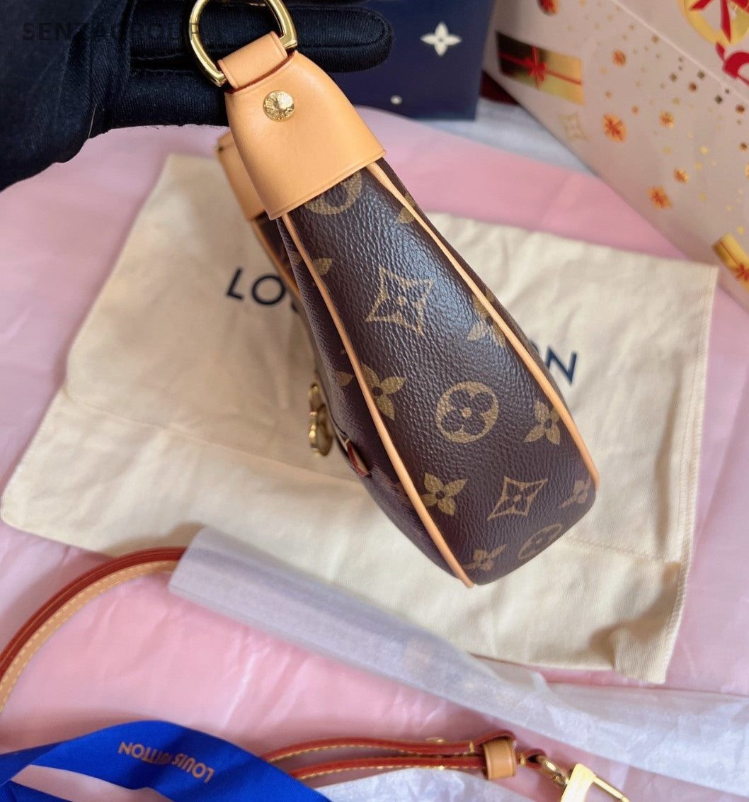 Louis Vuitton Monogram 2ways Shoulder Crossbody Bag Women Brown