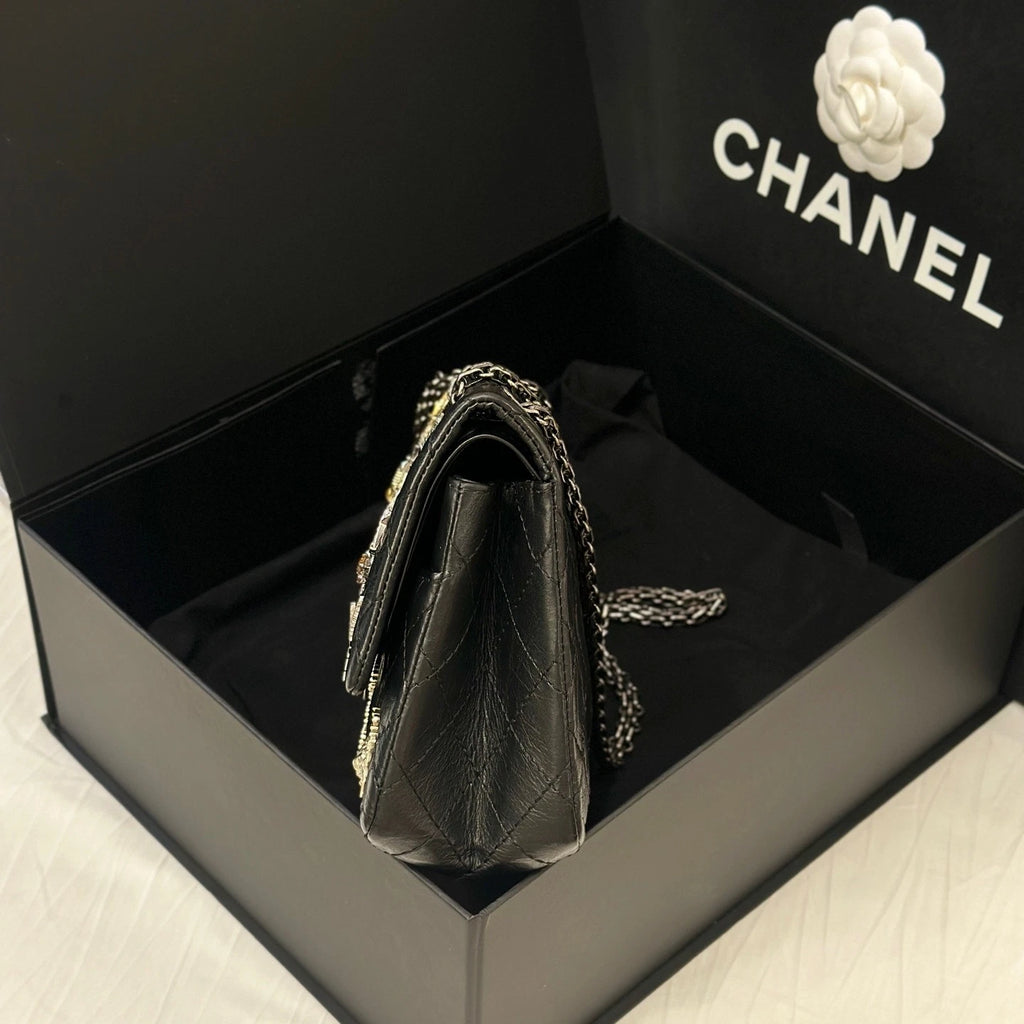 CHANEL 2.55 Mini Badge Limited Edition Shoulder Bag For Women