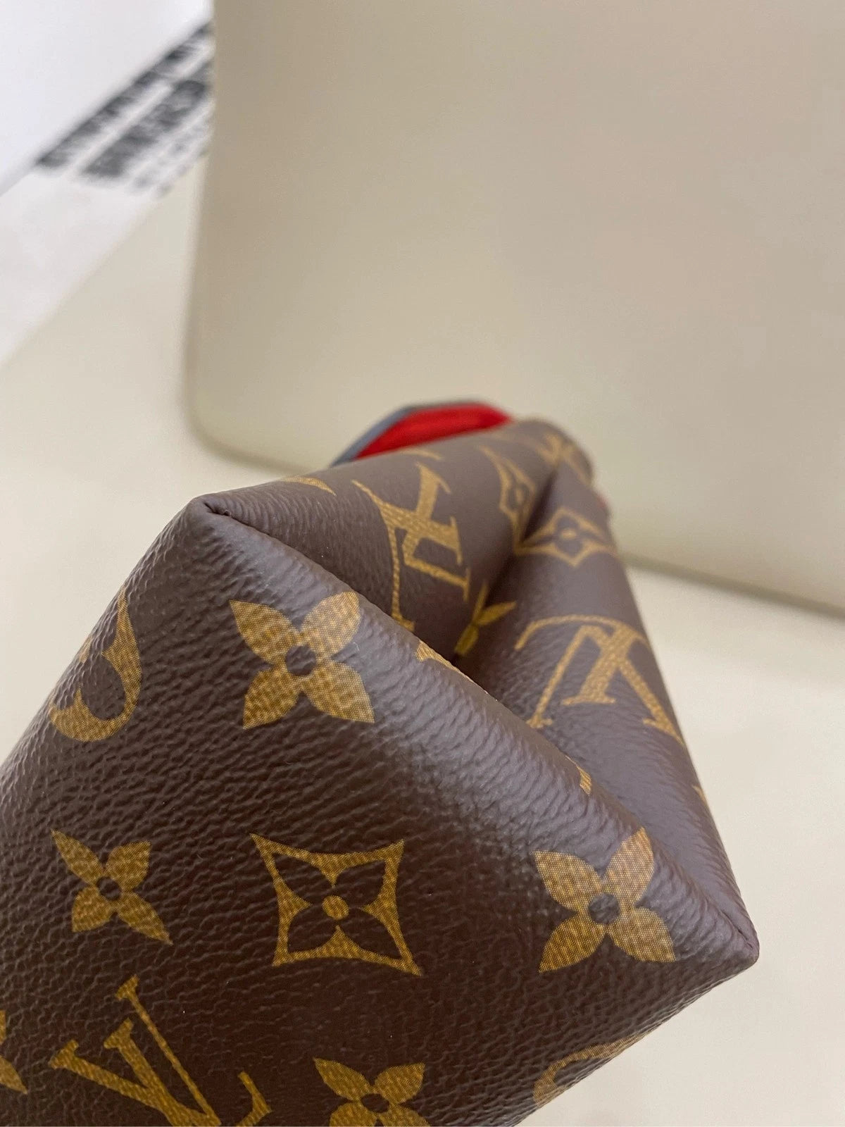 Louis Vuitton Locky BB Monogram Canvas Red Shoulder Bag For Women