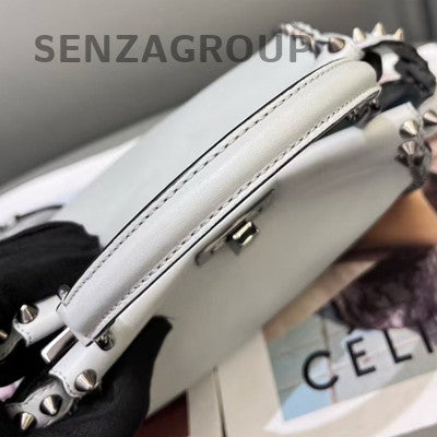 Fendi Peekaboo Small Silver Tote Crossbody Bag Women's Fashion