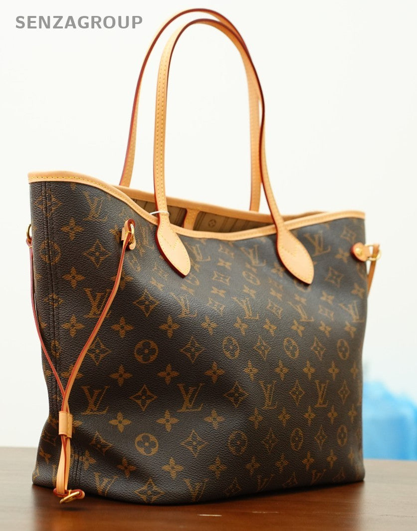 Louis Vuitton Neverfull MM Tote Monogram Shoulder bag Brown Women