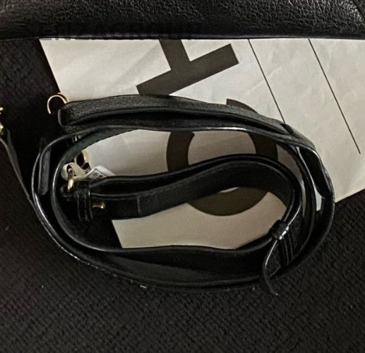 Balenciaga City 2Way Top Handle Bag Crossbody Black Gold Women Classic