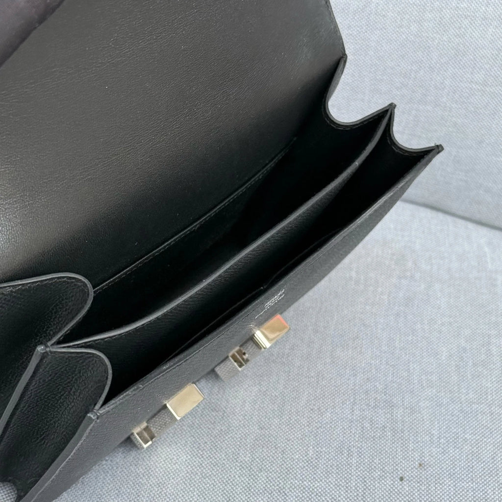 Hermes Constance19 Black Epsom Leather Shoulder Bag Women
