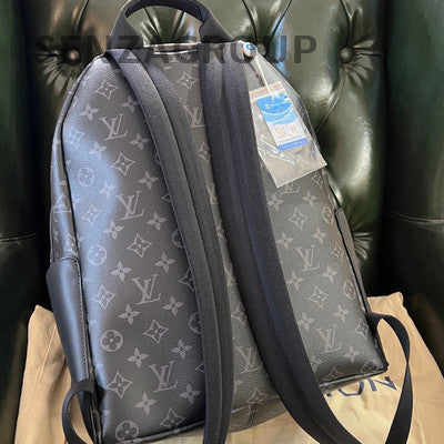 Louis Vuitton Apollo Backpack Black Monogram Coated Canvas Leather