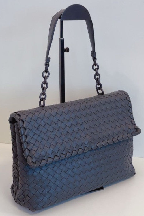 Bottega Veneta Olimpia Chain Strap Dark Grey Shoulder bag