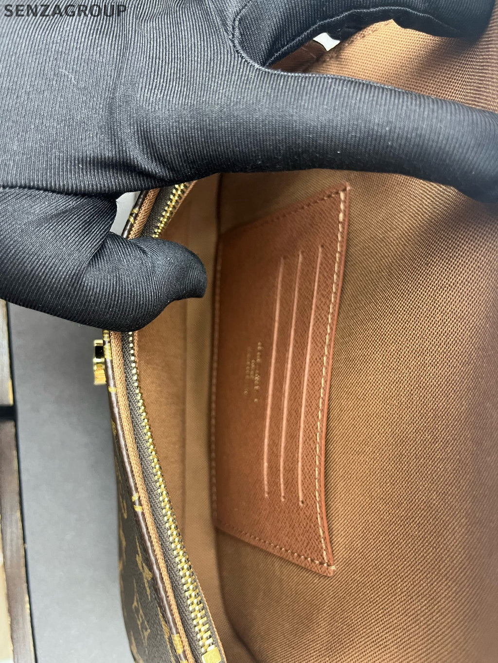 Louis Vuitton Monogram Ivy Chain Shoulder Bag Brown Gold Hardware