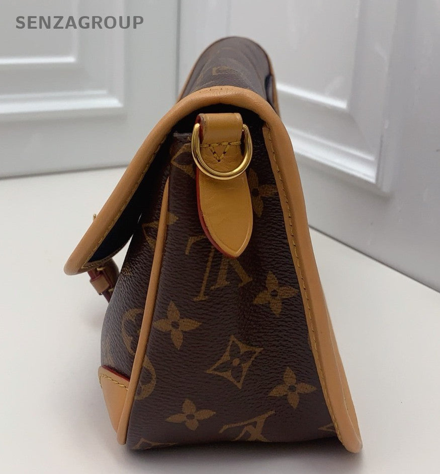 Louis Vuitton Diane Monogram 2Way Shoulder Bag Crossbody Brown Gold Women