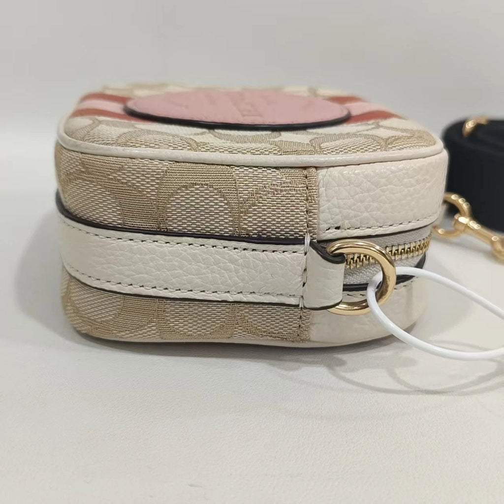 Coach Beige Canvas Shoulder Bag For Women