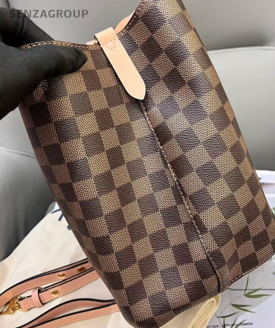 Louis Vuitton Noe Damier Ebene 2ways Shoulder Crossbody Bag Women Brown