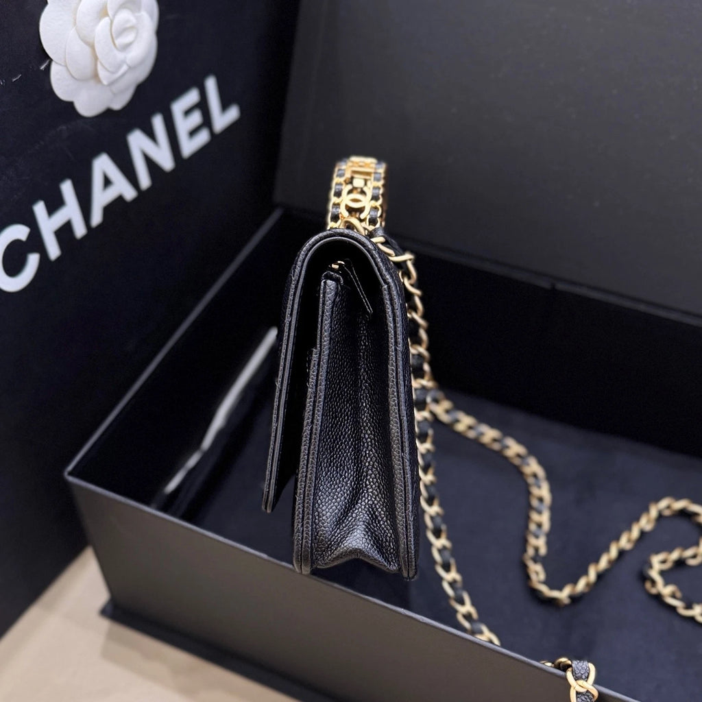 CHANEL Hollow Letter Handle WOC Chain Crossbody For Women