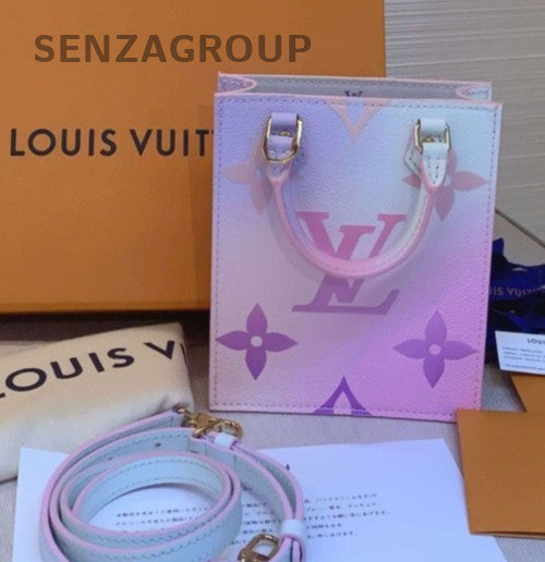 Louis Vuitton Colorful gradient color Petit Sac Plat Sunrise Paste Crossbody