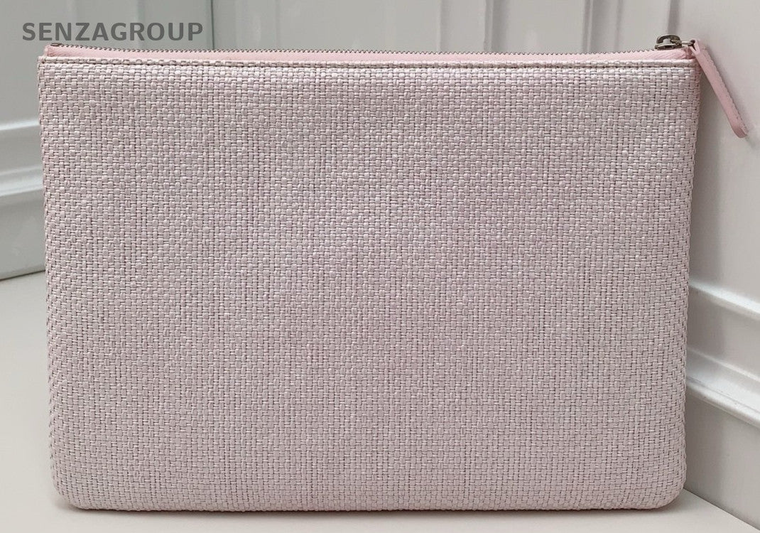 Chanel  Deauville Clutch Bag Pink Used Women Designer