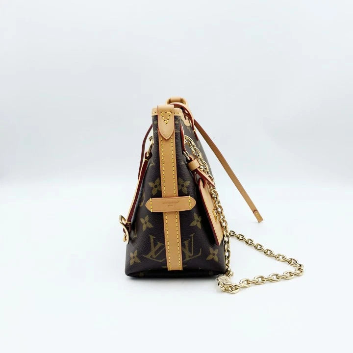 Louis Vuitton Carryall Monogram Canvas Shoulder Bag Excellent