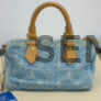 Louis Vuitton Speedy Nano Denim Monogram Handbag for Women