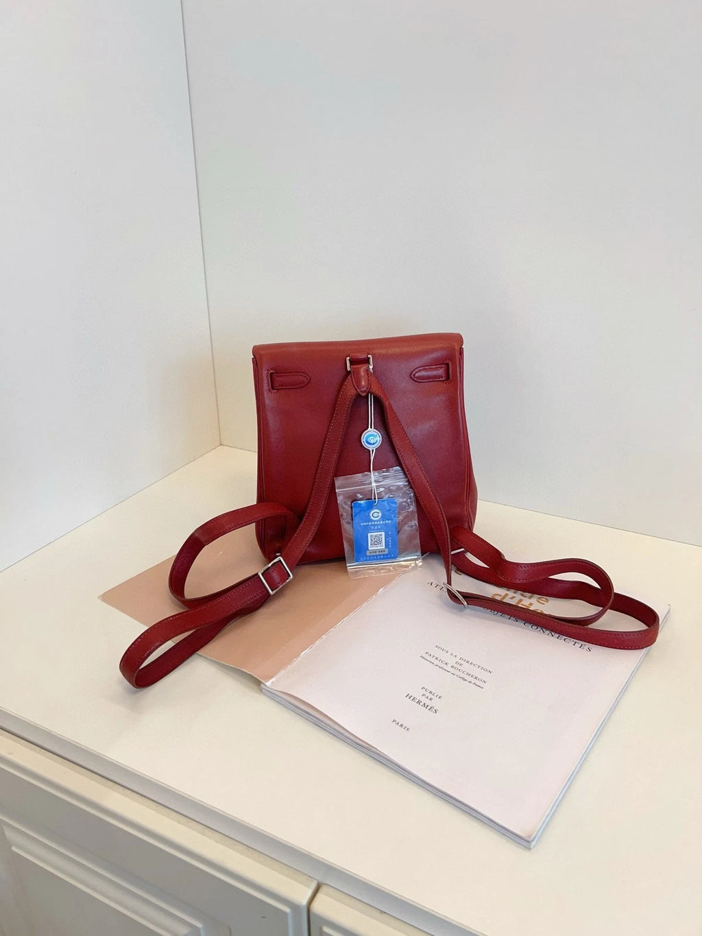 Hermes Kelly Ado Brick Red Backpack For Women