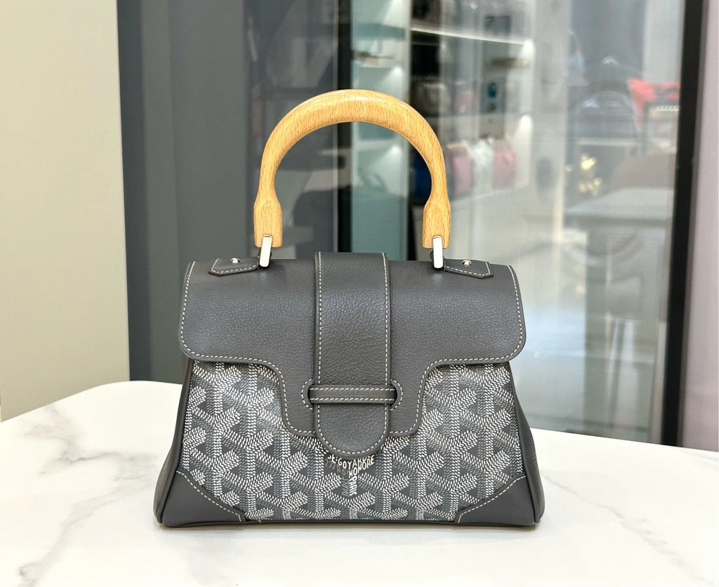 Goyard Canvas Mini Saigon Gray Handbag Crossbody For Women