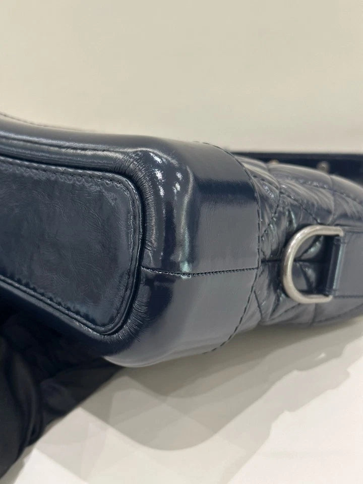 CHANEL Gabrielle Small Blue Crossbody Shoulder Bag For Women