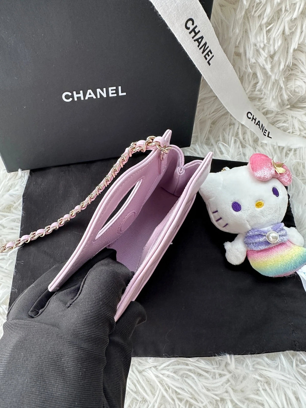 CHANEL 31 Bag Super Mini Pink Purple Gold Hardware Crossbody Handbag Women