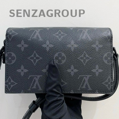 Louis Vuitton Steamer Monogram Black Messenger Crossbody Bag Unisex