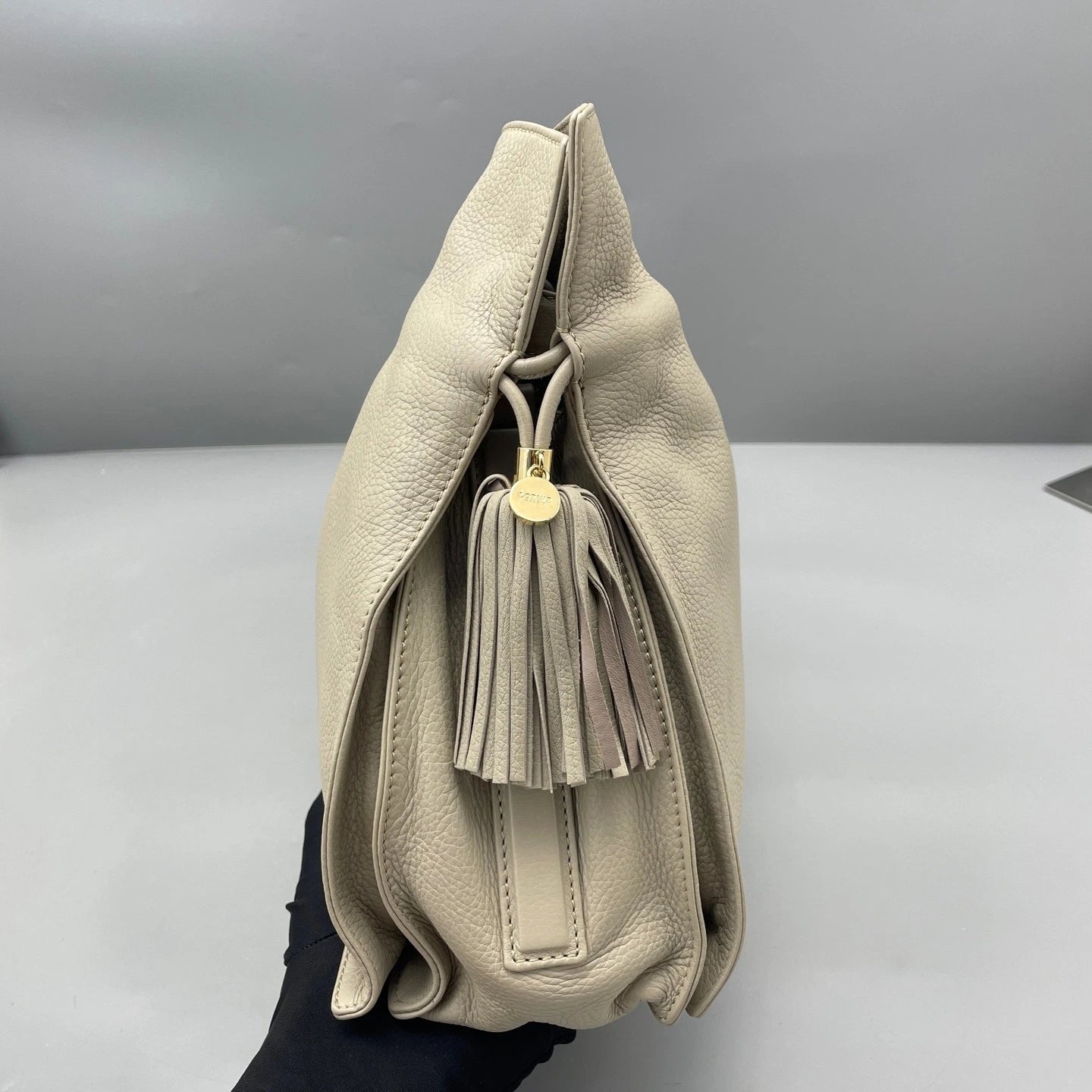Loewe Flamenco Bucket Bag For Women Light Gray