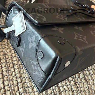 Louis Vuitton Steamer Monogram Messenger Bag Black Unisex