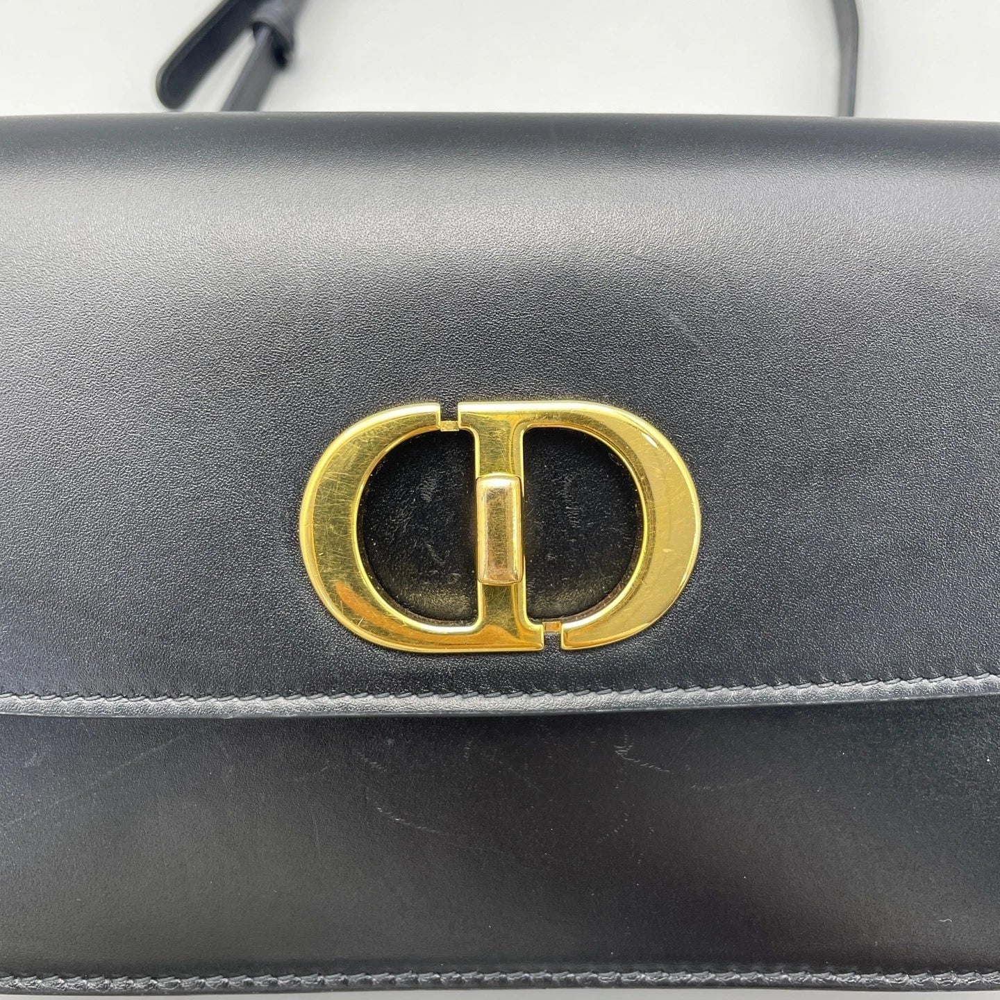 Dior Montaigne30 Chain Shoulder Bag Black For Women
