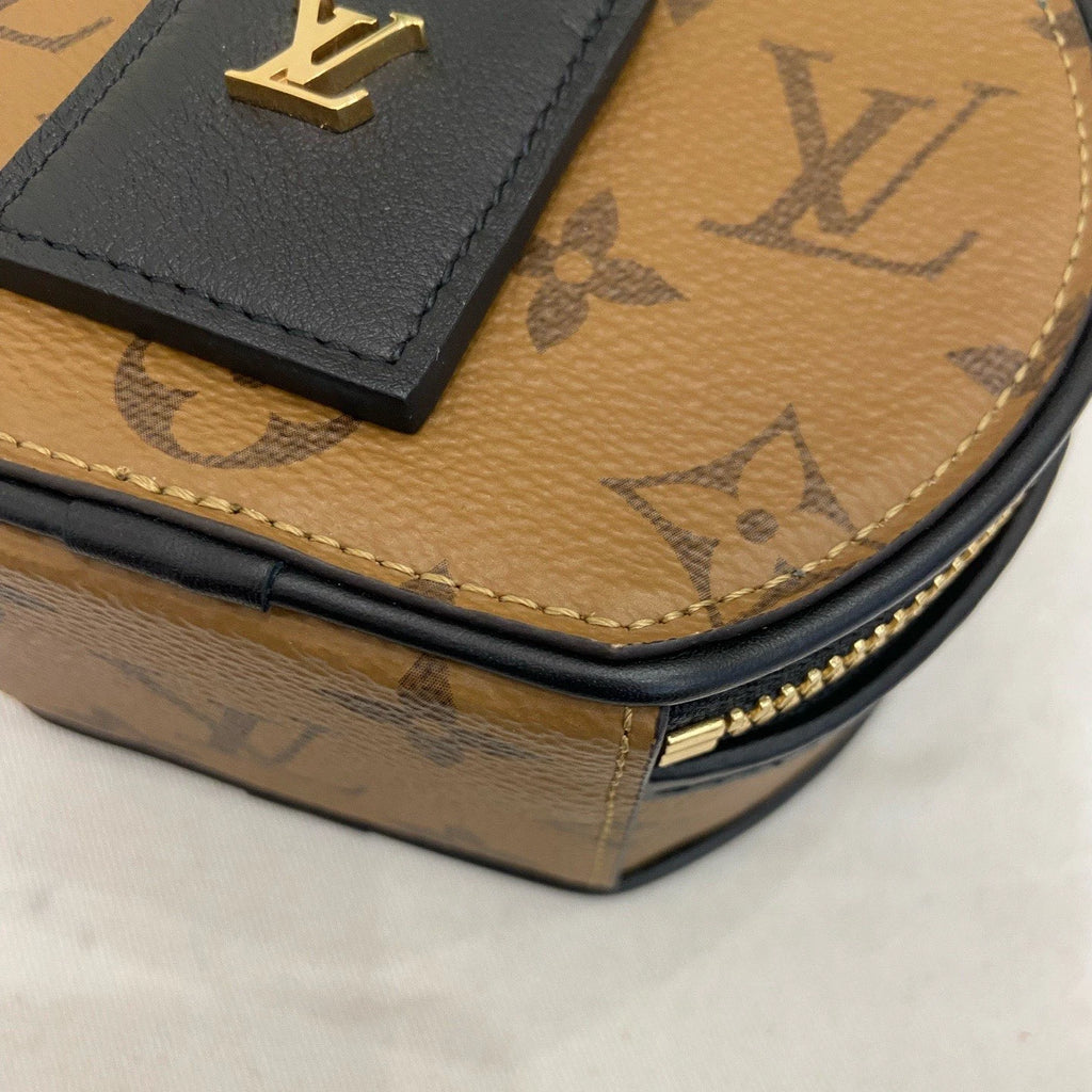 Louis Vuitton Boite Chapeau Mini Crossbody Brown Gold Women Classic