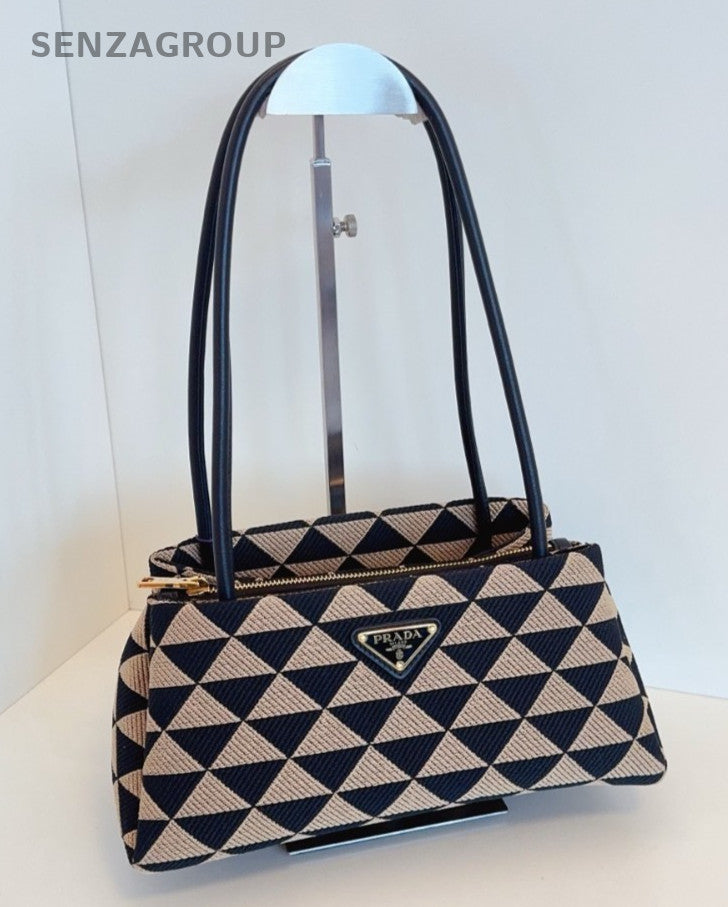 PRADA Symbole Triangular pattern Shoulder bag PM Limited Edition Handbag Women