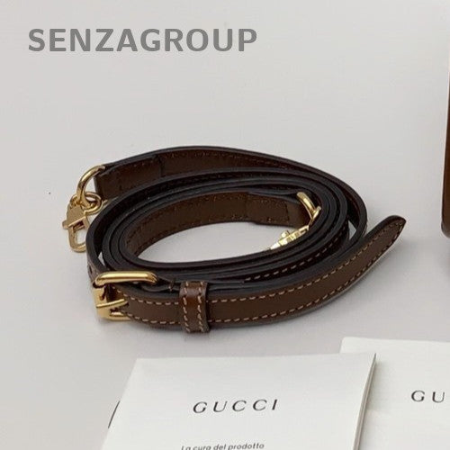 Gucci Retro Tote Mini Ophidia Top Handle Bag Crossbody Brown Unisex Adults