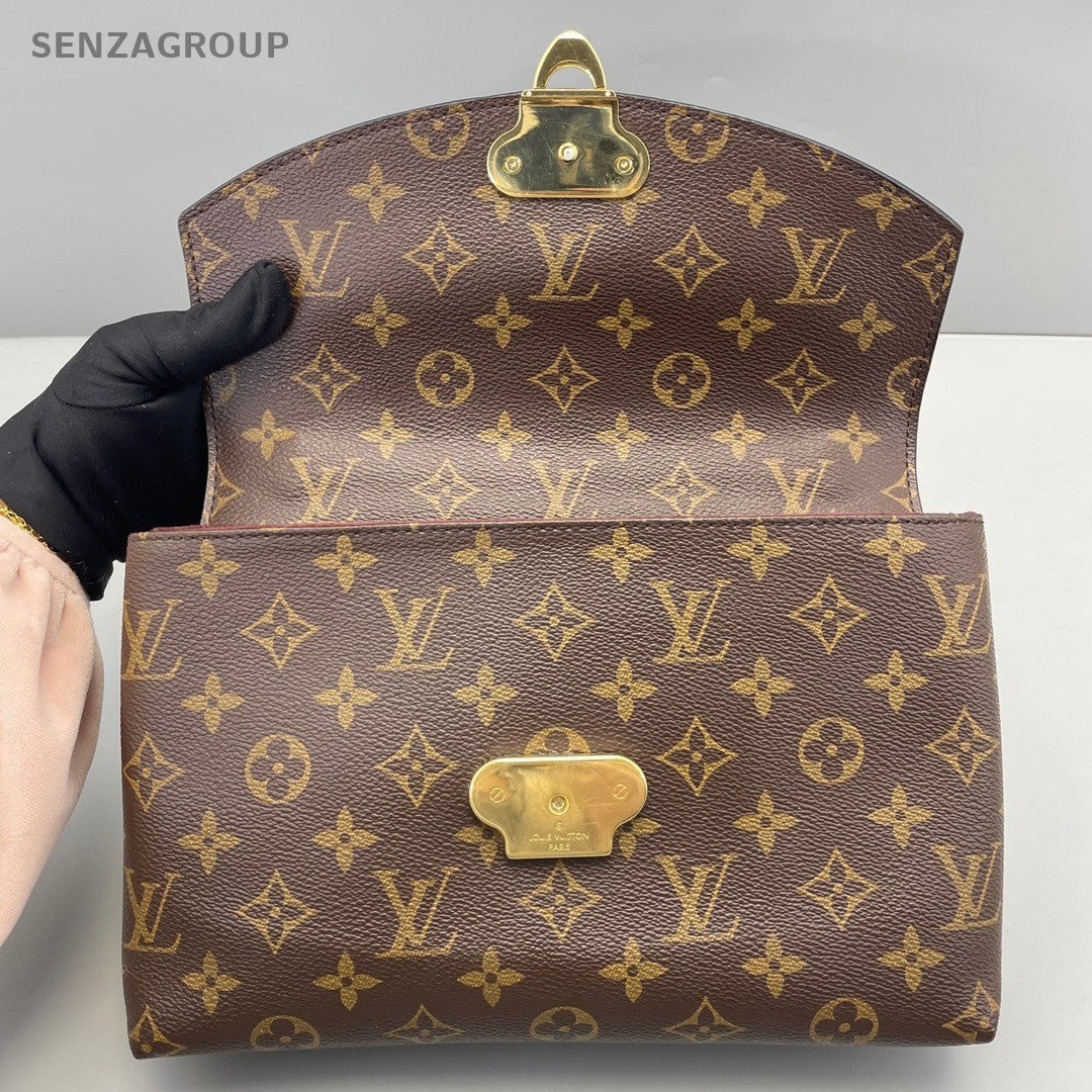 Louis Vuitton Saint Monogram Chain Strap Shoulder bag Purple Red Women