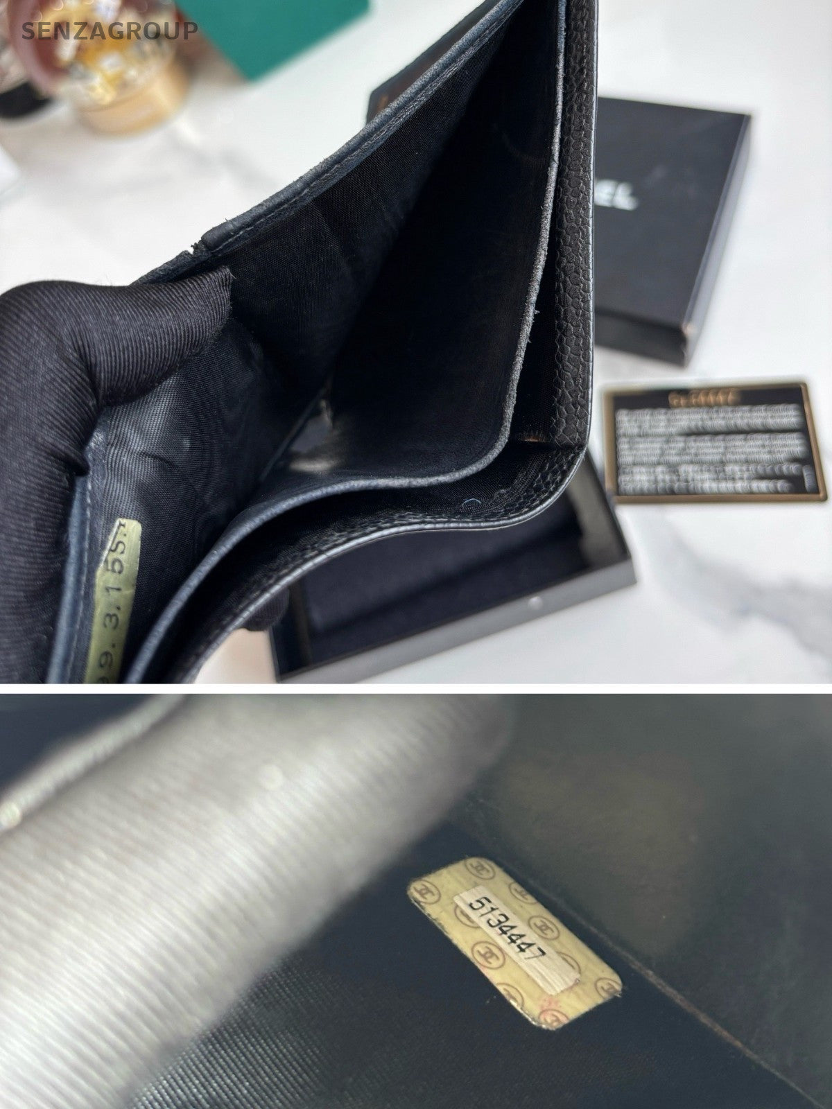 CHANEL CC Wallet Calfskin Black