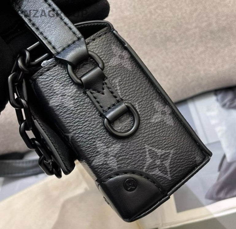 Louis Vuitton Steamer Mini Monogram Crossbody Black Unisex Adults Classic