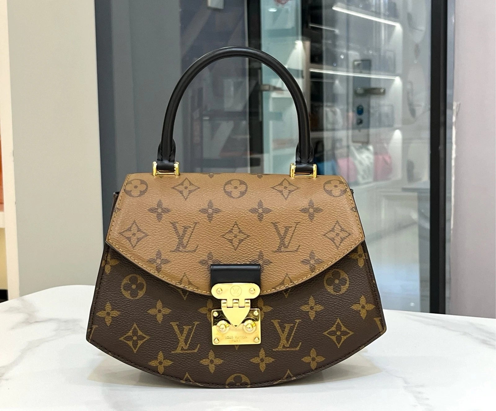 Louis Vuitton Classic Monogram Top Handle Bag For Women