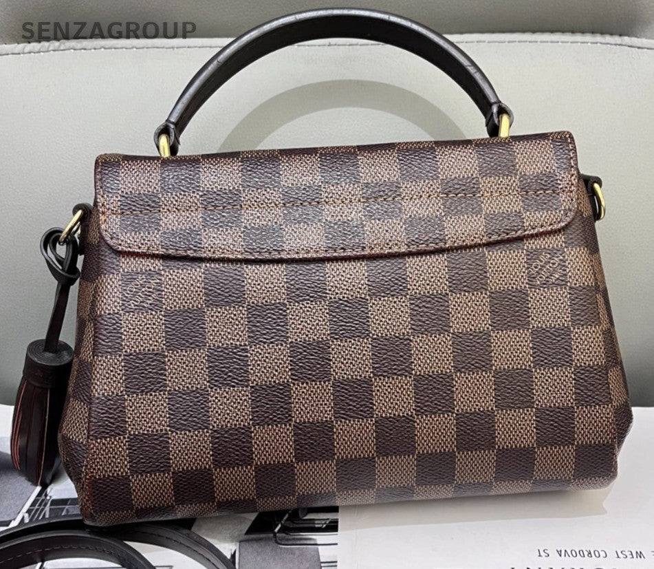 Louis Vuitton Croisette Damier Ebene Messenger Top Handle Shoulder Crossbody Bag